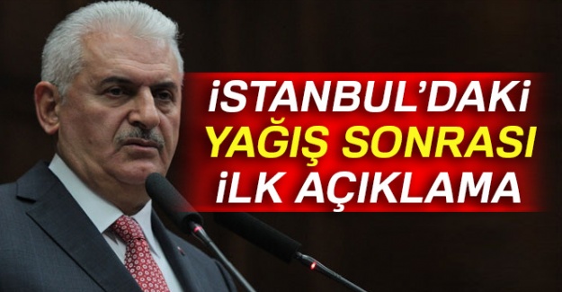 İstanbul'daki yağış sonrası ilk açıklaması