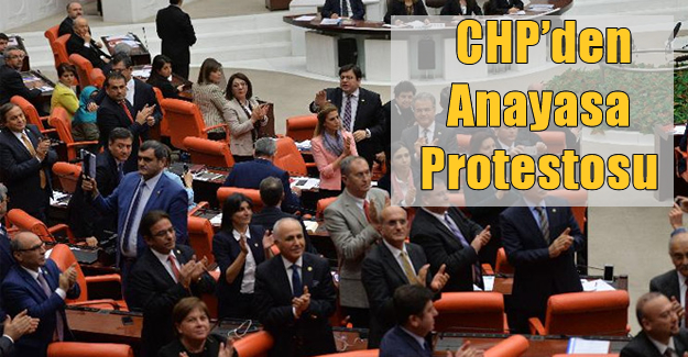 CHP'den anayasa değişiklik teklifi protestosu