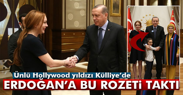 Cumhurbaşkanı Erdoğan, ABD’li ünlü oyuncu Lindsay Lohan’ı kabul etti