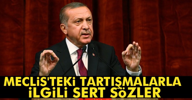 Erdoğan'dan Meclis'teki tartışmalarla ilgili sert sözler