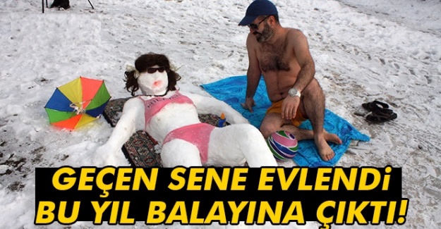 Geçen sene evlendiği kardan gelinle bu yıl balayına çıktı