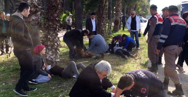 MHP konvoyunda kaza: Yaralılar var!