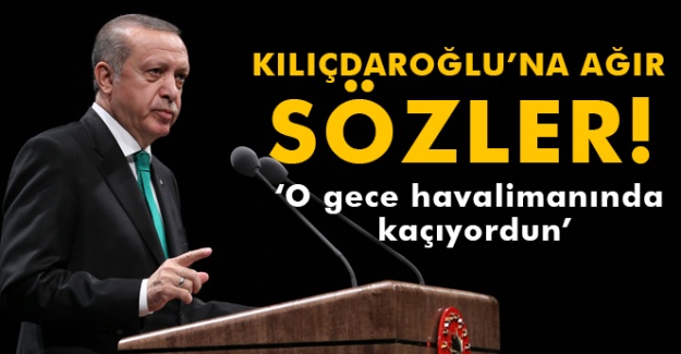 Cumhurbaşkanı Erdoğan: 'Kılıçdaroğlu sen neredeydin, Atatürk Havalimanında kaçıyordun'