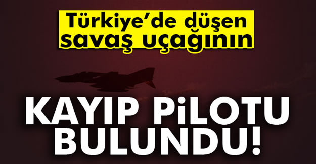 Düşen uçağın Suriyeli pilotu bulundu