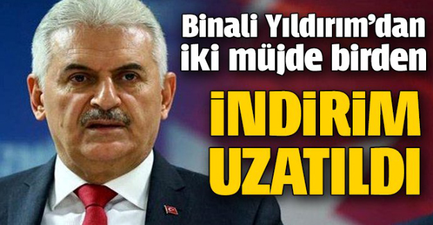Binali Yıldırım'dan İki Müjde Birden