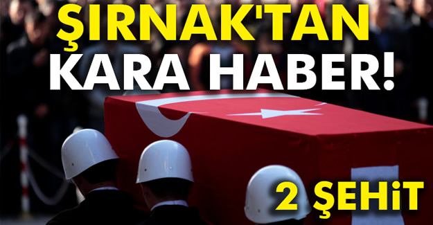 Şırnak’ta çatışma: 2 şehit