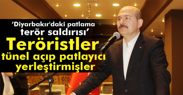 Süleyman Soylu: Diyarbakır'daki patlama terör saldırısı