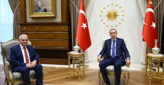 Cumhurbaşkanı Erdoğan Başbakan Yıldırım’la görüştü