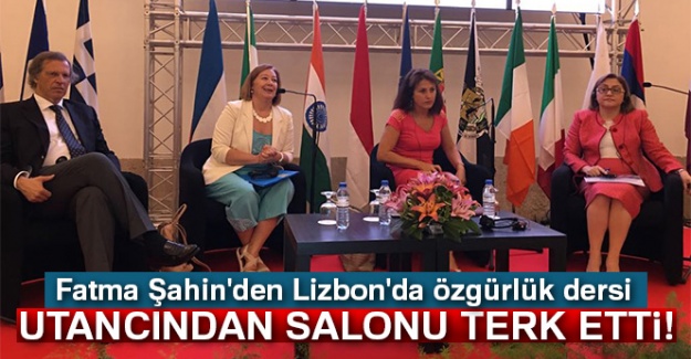 Fatma Şahin'den Lizbon'da özgürlük dersi