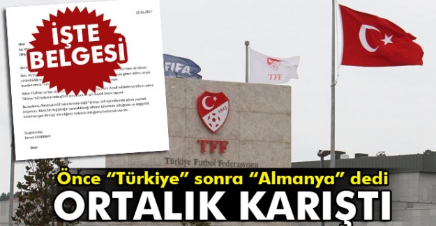 İşte belgesi! Önce “Türkiye” sonra “Almanya” dedi.