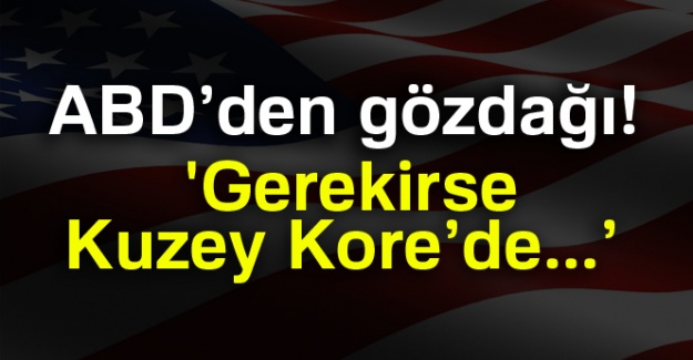 ABD'den gözdağı! 'Gerekirse, Kuzey Kore’de...'