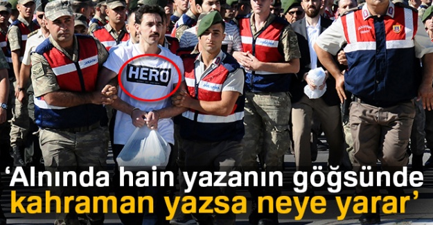 Başbakan Yıldırım: Alnında hain yazanın göğsünde kahraman yazsa neye yarar