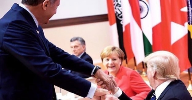Erdoğan ile Trump'ın samimi pozu