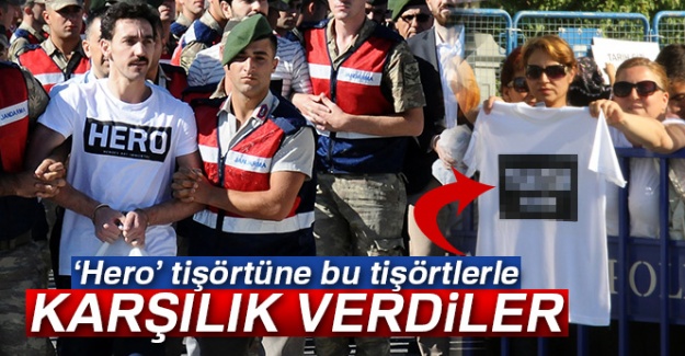 ‘Hero’ tişörtüne bu tişörtlerle karşılık verdiler