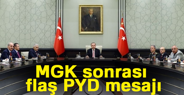 MGK sonrası flaş PYD mesajı
