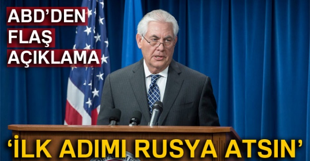 Tillerson: 'Ukrayna konusunda ilk adımı Rusya atmalı'