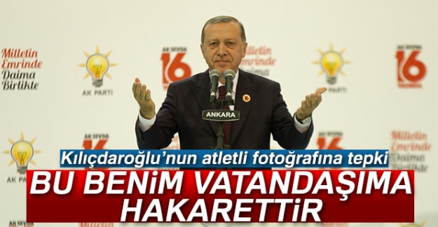 Kılıçdaroğlu'nun atletli fotoğrafına tepki: Bu benim vatandaşıma hakarettir