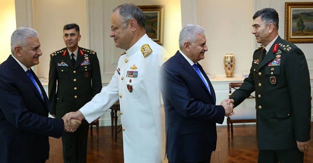 Kuvvet komutanlarından Başbakan Yıldırım’a veda ziyareti