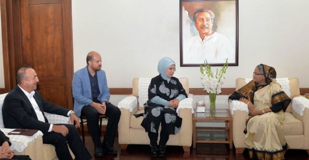 Bakan Çavuşoğlu ve Emine Erdoğan Bangladeş Başbakanı ile görüştü