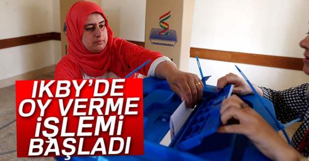 IKBY'de oy verme işlemi başladı