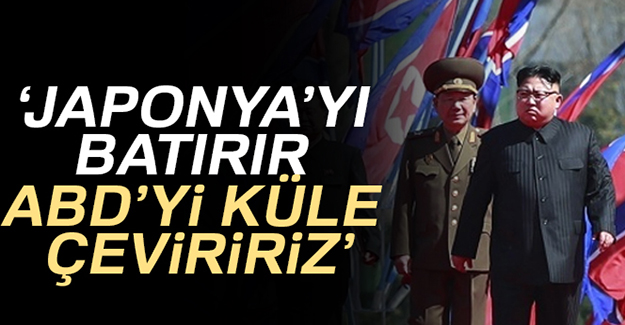 Kuzey Kore, Japonya’yı batırmak, ABD’yi küle çevirmekle tehdit etti