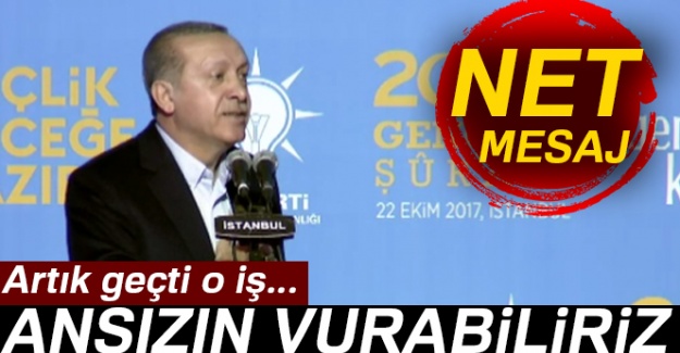 Cumhurbaşkanı Erdoğan: Artık geçti o iş...