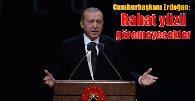 Cumhurbaşkanı Erdoğan: Rahat yüzü göremeyecekler