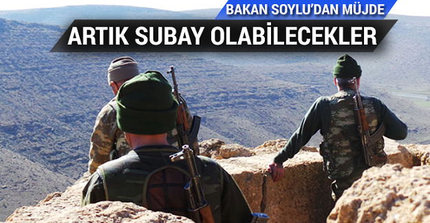 Bakan Soylu müjdeyi verdi! Artık subay olabilecekler