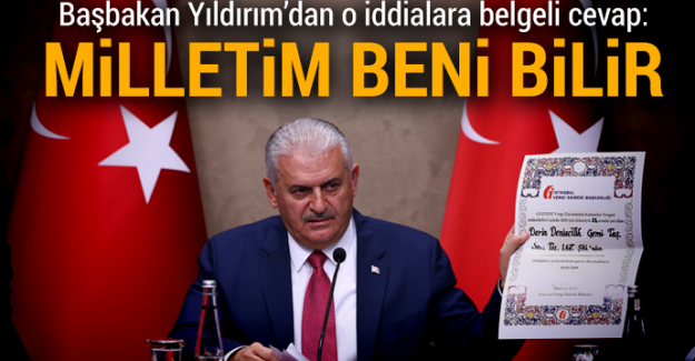 Başbakan Yıldırım'dan Off-Shore hesabı iddialarına belgeli cevap