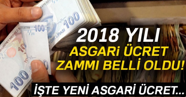 Asgari ücret zammı belli oldu!