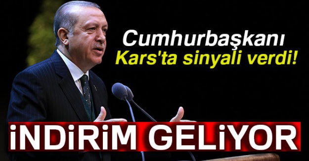 Erdoğan'dan Kars'a uçak bileti müjdesi!