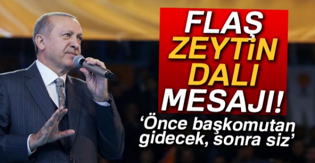 Cumhurbaşkanı Erdoğan: 'İhtiyaç olursa önce başkomutan ardından siz...'