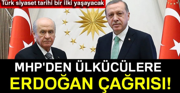 MHP'den ülkücülere Cumhurbaşkanı Erdoğan çağrısı