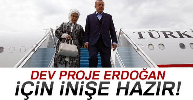 Yeni havalimanı Cumhurbaşkanı Erdoğan'ın inişi için hazır