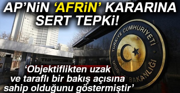 AP'nin 'Afrin' kararına tepki