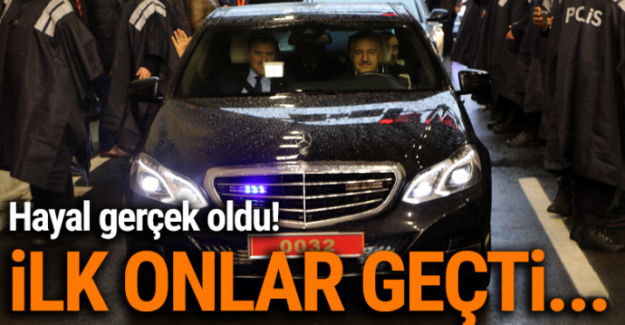 Cankurtaran Tüneli, Bakan Arslan ve Bak tarafından ulaşıma açıldı