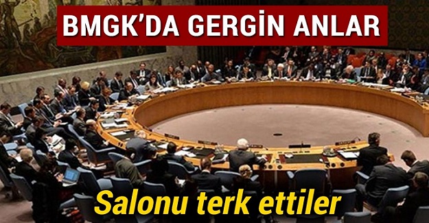 BMGK'da gergin anlar! Salonu terk ettiler