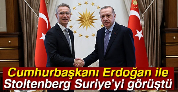 Cumhurbaşkanı Erdoğan, NATO Genel Sekreteri Stoltenberg ile görüştü