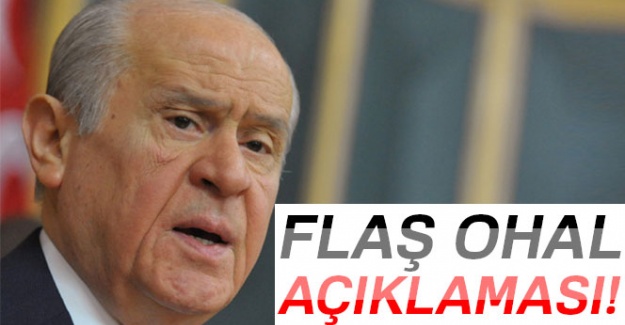 MHP Genel Başkanı Devlet Bahçeli'den flaş açıklamalar