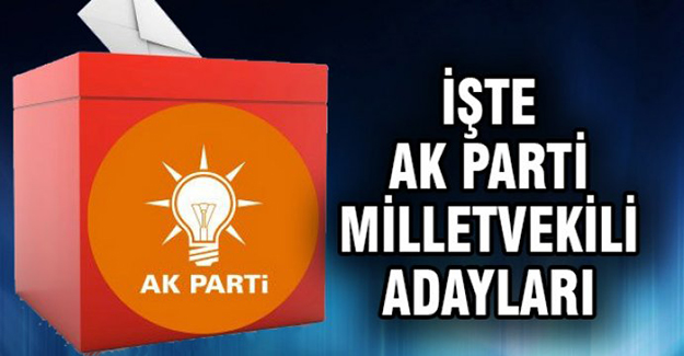 AK Parti'de aday listesi belli oldu!