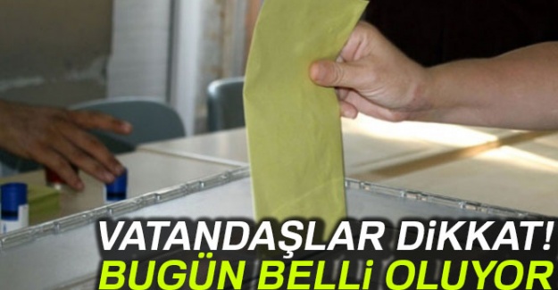 Yurt içi seçmenlerin oy vereceği yer ve sandıklar belli oluyor