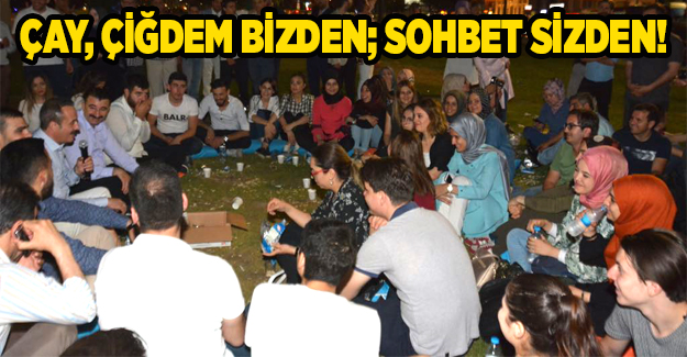 Başkan Şengül 'Çay çiğdem bizden, sohbet sizden' etkinliğinde gençlerle buluştu