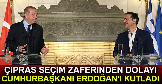 Çipras’dan Cumhurbaşkanı Erdoğan’a tebrik