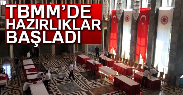 TBMM'de yeni dönem hazırlıkları başladı