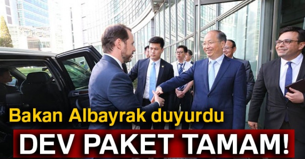 Bakan Albayrak duyurdu... Dev paket tamam!