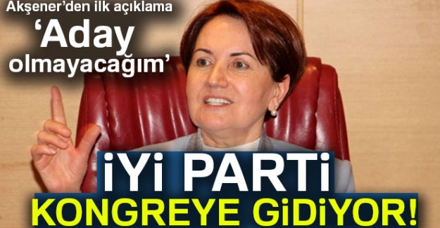 Meral Akşener'den ilk açıklama: ''Aday olmayacağım''