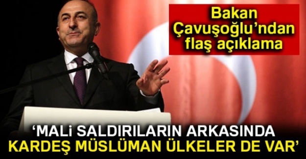 Bakan Çavuşoğlu: 'Mali saldırının arkasında kardeş Müslüman ülkeler de var'