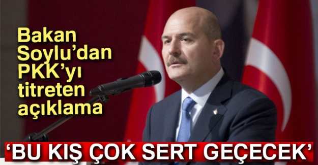 Bakan Soylu: 'Bu kış çok sert geçecek'