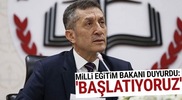 Bakan duyurdu: 'Başlatıyoruz'