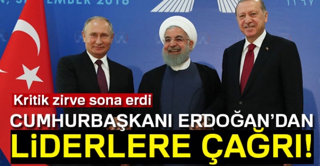 Cumhurbaşkanı Erdoğan'dan liderlere çağrı!